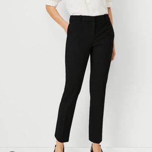 ANN TAYLOR Navy Blue The Ankle Pants Curvy Bi-Stretch Mid Rise 4 Slim Leg NWT